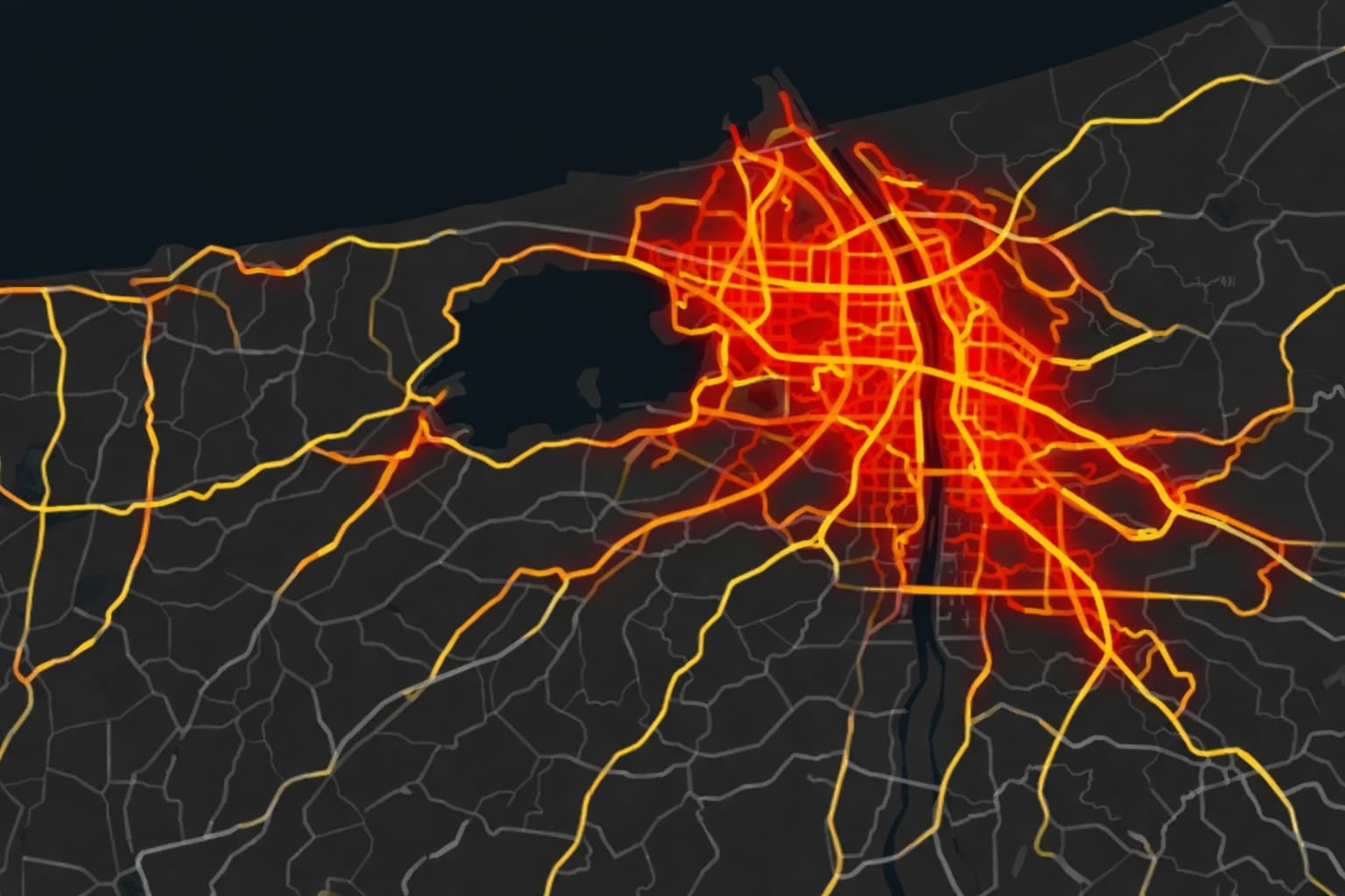 交通量の需要予測をイメージしやすい道路の可視化