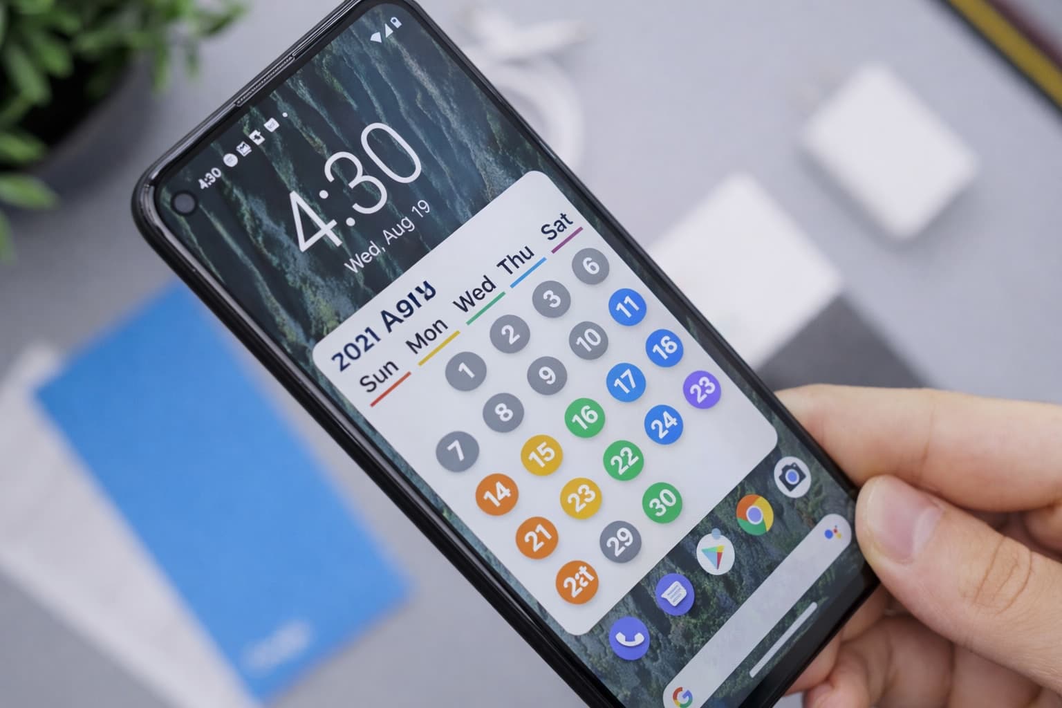 壁紙カレンダーのイメージ